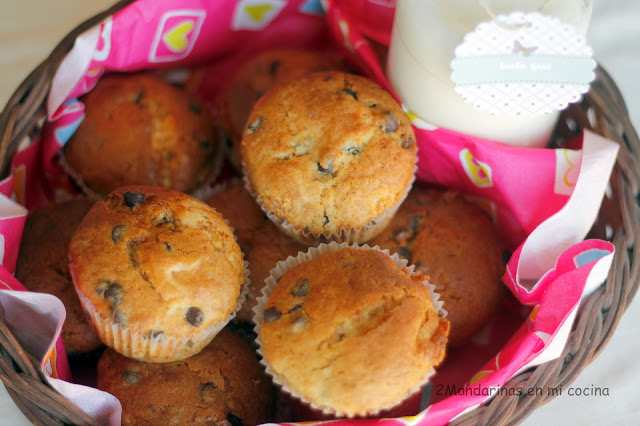 Muffins de plátano y chocolate, de Nigella Lawson