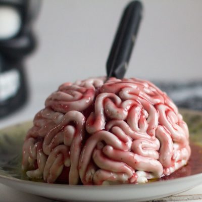 Tarta cerebro para Halloween